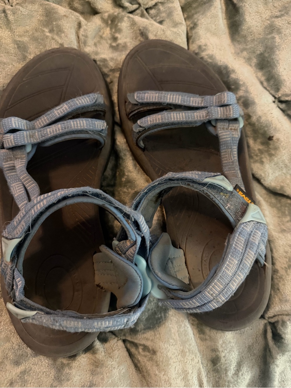 Light Blue Canvas Slip-On Shoe